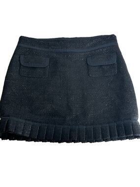Twinkle by wenlan winter pleated wool mini skirt Size 6